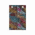 thumbnail image 1 of Abstract Hanging Pocket Organizer, Wavy Pattern of Diagonal Ornaments Stripes Raindrops and Circles, Printed Polyester Storage Bag with Pockets, 14" x 20", Charcoal Grey Multicolor, 1 of 2