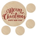 thumbnail image 1 of HINTRMENT 5 Pcs Disques Ronds pour Décorations de Noël Diamètre 6 Po, 1 of 8