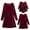Wine Red Velvet, variant on FYMNSI Mommy and Me Christmas Outfit Plaid Gingham Print Dresses Holiday Party Family Matching Dress Green (Baby 3-6 Months)