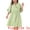 Light Green, variant on DARING DIVA Plus Size Ruffle Short Sleeve Lace V Neck Midi Dress 3X Light Green