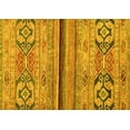 thumbnail image 1 of Ahgly Company Indoor Rectangle Abstract Yellow Modern Area Rugs, 2' x 5', 1 of 4