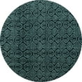 thumbnail image 1 of Ahgly Company Indoor Round Oriental Light Blue Modern Area Rugs, 3' Round, 1 of 4
