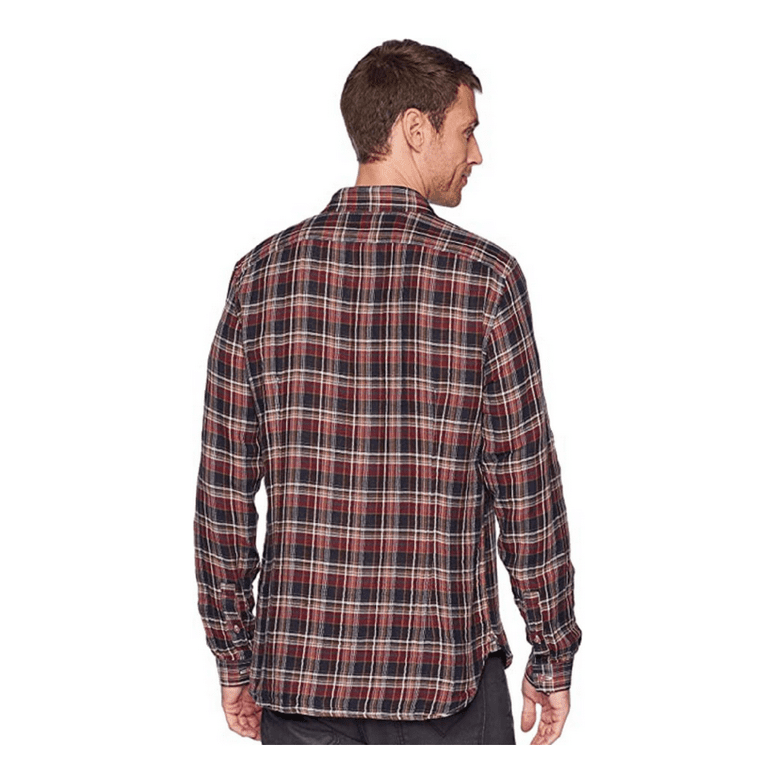 John Varvatos mens Reversible Gauze Shirt, s, Red - Walmart.com