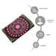 thumbnail image 4 of Cobija Manta Frazada Juana Gallo Diseño de Mandala Méxicano Fiestas Patrias Ultra Suave y Ligera, 4 of 5