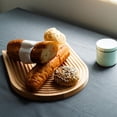 thumbnail image 2 of Bandeja de madera de haya estilo japonés con forma de remolino para pan y postre, tabla de cortar de madera, decoración para cocina y hogar, 2 of 8