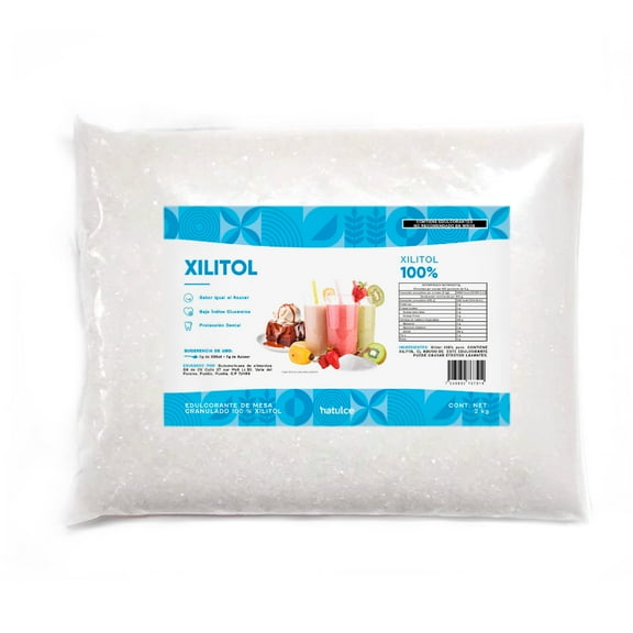 Xilitol  2 kg  Natulce Endulzante Natural  Xilitol Puro