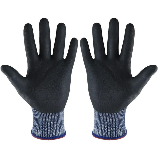 Guantes de Uso Rudo VentDepot GlovesBlue 1 Par XL Azul 106 a 115mm x 260mm NitriloHPPE CE EN388 Nivel 5 MXGBE-011