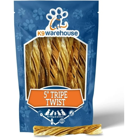 UPC: 0673324127670 | K9warehouse- High-Quality Tripe Twists for Dogs- 5 inch(6 Count 13-22g)- Natural Beef Jerky- Long Lasting Treats- Protein Rich- Crunchy Bully Sticks- For All Breeds & Puppies – Healthy Snacks for Dogs