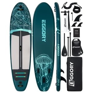 Eggory 11-Foot Inflatable Paddle Board With Accessories