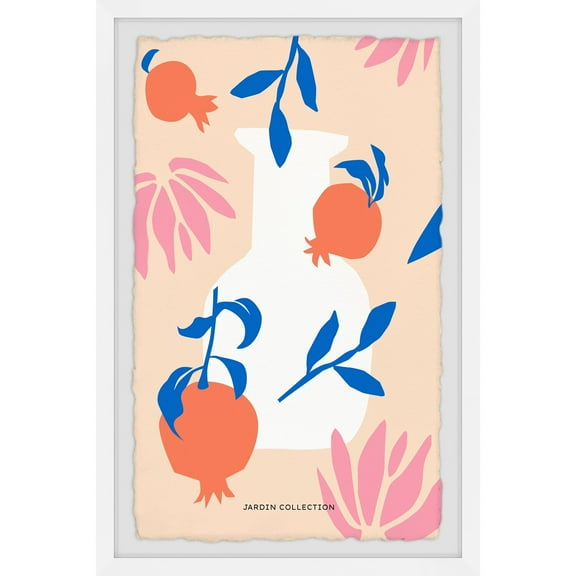 Marmont Hill White Vase Collection Framed Painting Print