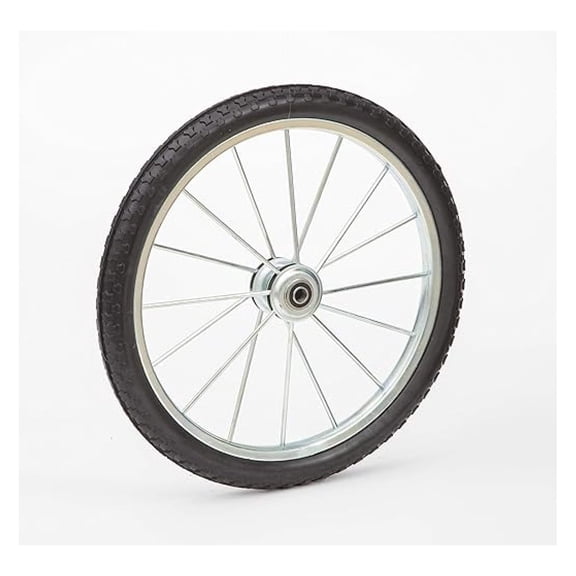 20" to 26" Flat Free Wheel | Heavy Duty Metal Spoke Wheels | 3" Hub, 5/8" Axle Bearing | Spoke Wheel for Utility Carts | 20" x 1.95" Tire | Lapp Wagons