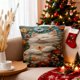 thumbnail image 1 of Funda de almohada con estampado de animales | 45 x 45 cm, suave nailon y elastano | Cojín decorativo multicolor para sofá, dormitorio, sala de estar, 1 of 5