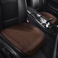 thumbnail image 1 of Car Seat Cushion Cover | Breathable Mesh & Velvet, Leather Look, 22x19 Inch Half-Pack | All Season Comfort, Durable Polyester, Airflow Design, Orang.e Beige Coffee Black Gray Pink Blue | 1 Pack, 1 of 6