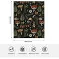 thumbnail image 6 of Wild Forest Mushrooms Blanket Soft Warm Throw Blanket for Couch Sofa Bed Home Mushrooms Decor (Wild Forest Mushrooms, 60x50in), 6 of 6