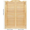 thumbnail image 2 of Cafe Swinging Doors Wood Saloon Doors, 36" x 48" Modern Swinging 2-Half Door Bar Doors Entrance Partition for Hallway Kitchen Doorway Bars Gardens Restaurants, 2 of 18
