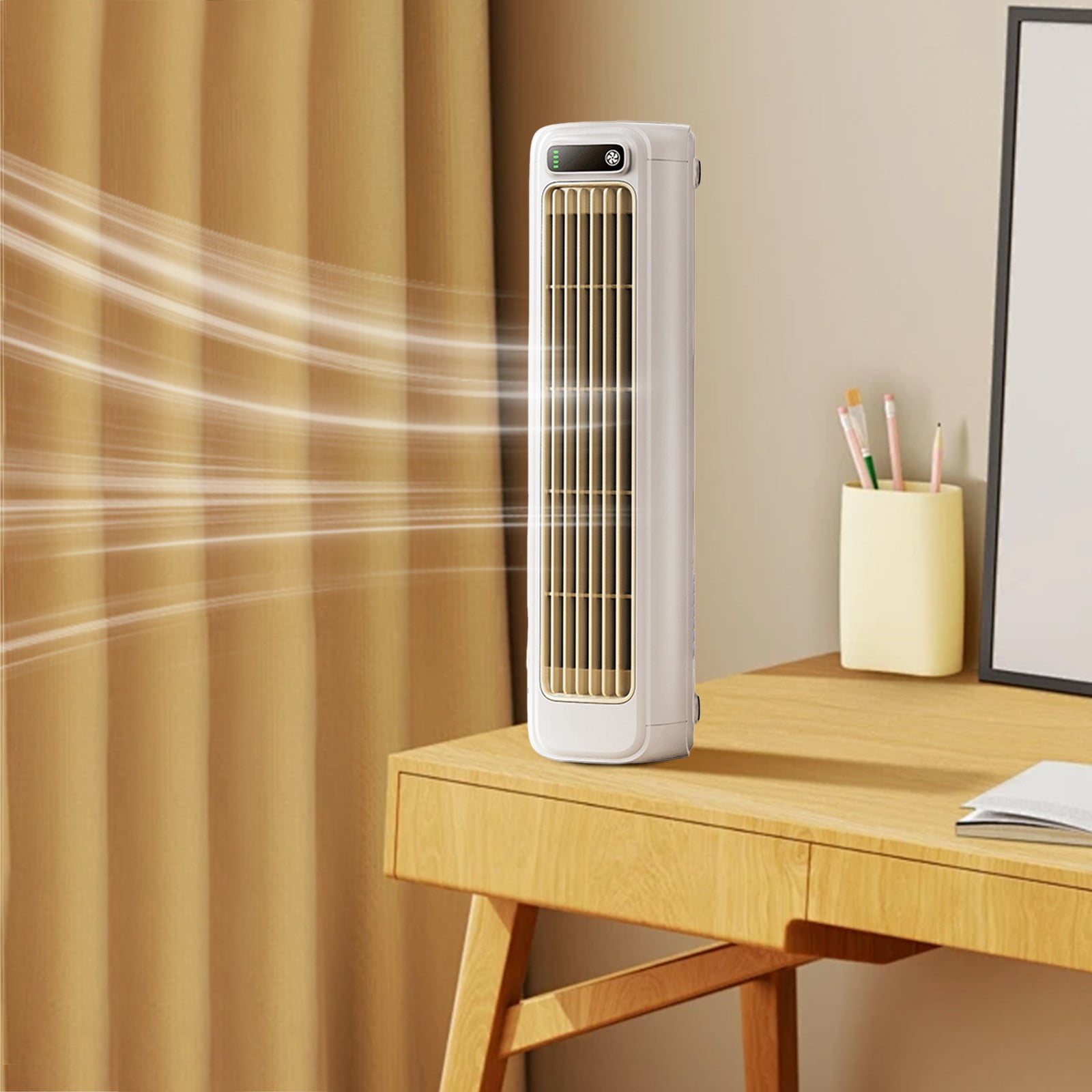 LED Touch Screen Portable Air Cooler 2026 Cooling Ace Mini Cooling Fan USB Rechargeable for Home Kitchen