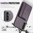 thumbnail image 2 of for Samsung Galaxy A54 5G Wallet Case with RFID Blocking Credit Card Holder,PU Leather Folio Flip Kickstand Handle Wrist Strap Shockproof Cover Women Men for Samsung Galaxy A54 5G Phone Case,Purple, 2 of 9