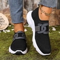 thumbnail image 2 of Rokment Women's Orthopedic Slip on Walking Shoes 2026 Spring Fall Comfortable Casual Mesh Memory Foam Wedge Low Heels Athletic Running Tennis Jogging Nursing Fashion Sneakers Black Size 11, 2 of 6