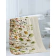 thumbnail image 3 of Sage Green Yellow Spring Floral Towel Set of 3,Soft Microfiber Bath Towels,Hand Towel,Washcloths,Watercolor Botanical Summer Flowers Quick-Dry Absorbent Towels for Bathroom Kitchen Hotel Beach Gym, 3 of 7