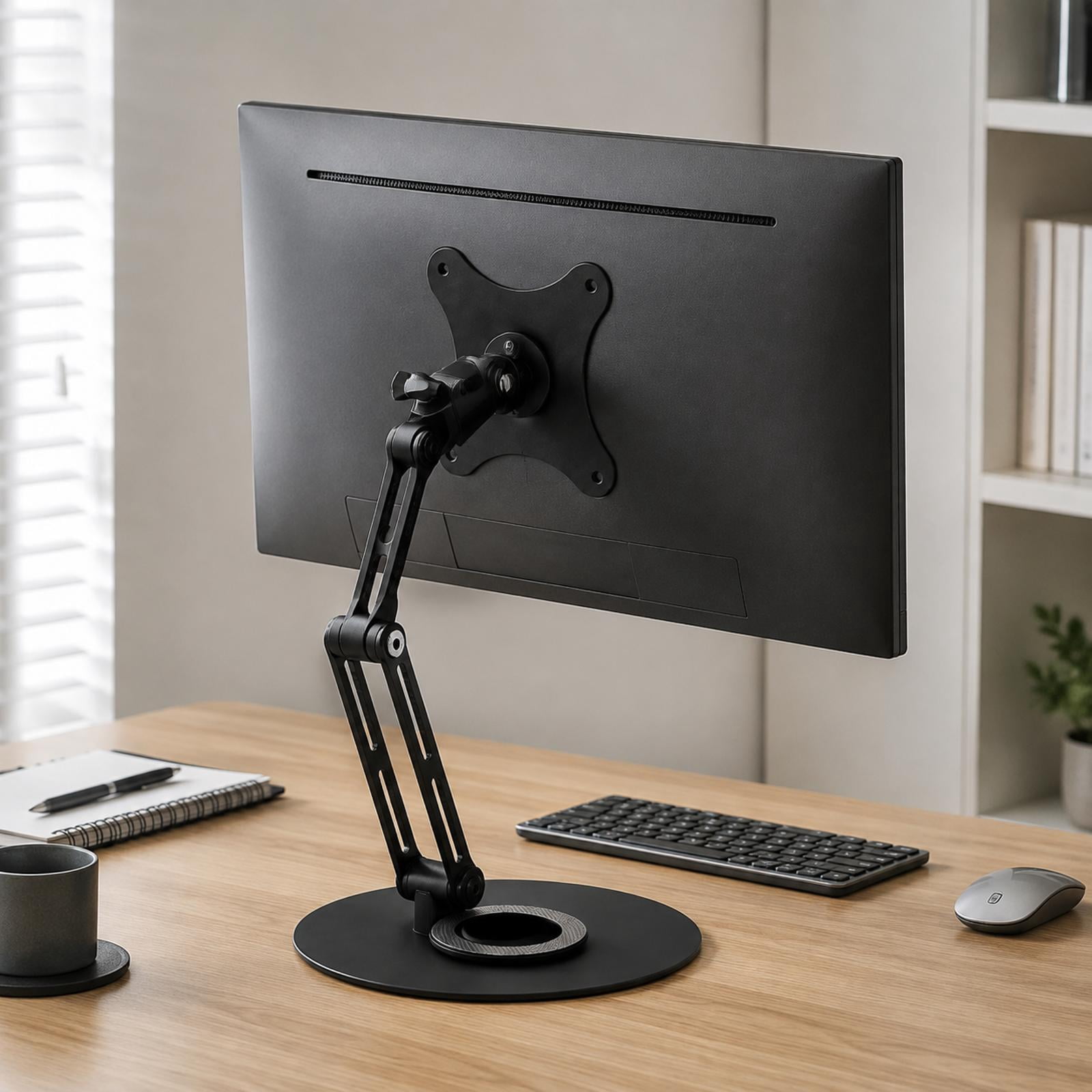 Metal Monitor Mount Stand with Screw-Mounted Display Support ...