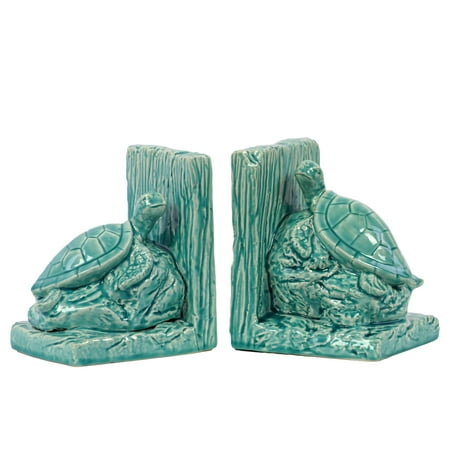 Urban Trends Collection: Ceramic Turtle Bookend Gloss Finish
