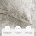 thumbnail image 3 of Duvet Cover Set - Ultra Soft & Breathable - Light Gray Weathered Floral for King/Cal-King Bedding by Comfort Canopy, 3 of 10