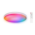 thumbnail image 1 of Lámpara de techo inteligente con control remoto por Bluetooth y wifi, lámpara de techo con atenuación de color RGBCW, lámpara de techo simple de tres niveles (UE), 1 of 8