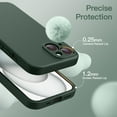 thumbnail image 6 of JETech Magnetic Silicone Case for iPhone 15 Plus 6.7-Inch, Compatible with MagSafe, Phone Cover with Camera Lens Full Protection (Midnight Green), 6 of 6