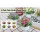 thumbnail image 2 of Pequeñas plantas de plástico artificiales Set Mini flores de imitación en maceta y hojas verdes UHUSE  plantas artificiales, 2 of 11