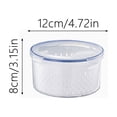 thumbnail image 3 of Tong 4 In 1 Food Storage Container Fruit Storage Containers For Fridge Household Transparent Food Storage Including Drain Soak Wash Drain And Store, 3 of 6