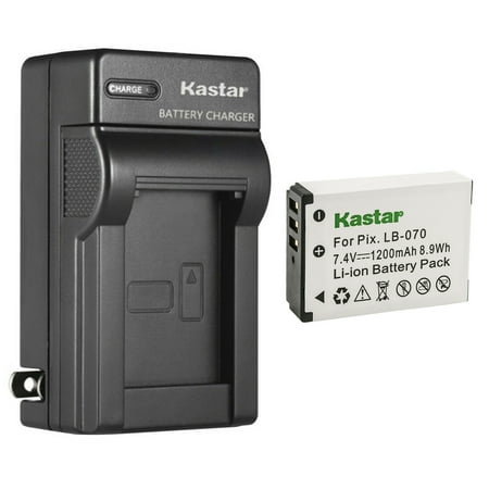 Kastar 1-Pack LB-070 Battery and AC Wall Charger Replacement for Kodak LB-070 LB070 Battery Kodak Pixpro AZ651 Kodak Pixpro AZ651 Astro Zoom Kodak Pixpro AZ652 Kodak Pixpro AZ652 Astro Zoom