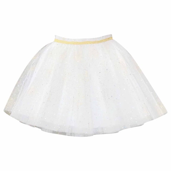 Zpanxa Tutu for Girls Elastic Waist Puffy Mesh Elastic Casual Half Skirts
