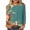 Mint Green-18, variant on DISKEBUISS Women's Fashion Print Tops Round Neck Long Sleeve Loose Fall & Winter T-Shirts for Daily Casual