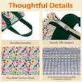 thumbnail image 4 of Pioneer Flower Floral Print Pattern Insulated Lunch Bag for Women & Adults,Large Portable Soft Cooler Lunch Bag,Thermal Food Storage Tote with Pearl Cotton,8.66L,8.75x5.75x9.5 Inch, 4 of 6