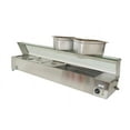 thumbnail image 3 of TECHTONGDA Buffet Food Warmer Bain Marie Canteen Steam Heater 5-Pan 6"deep, 3 of 7
