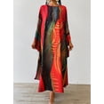 thumbnail image 2 of OYYN Womens Plus Size Abstract Print Kaftan Dress Batwing Sleeve Maxi Dress Oversized Lightweight Summer Boho Dresses, 2 of 4