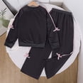 thumbnail image 3 of Two Piece Outfits Girls 5T Kids Girls Clothes Stylish Ruffled Tops and Pants with Pockets Clothing Sets 2 Piece Outfits, 3 of 5