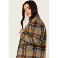 thumbnail image 2 of Cleo + Wolf Women's Oversized Plaid Print Peacoat - CLFA23O33   US, 2 of 4