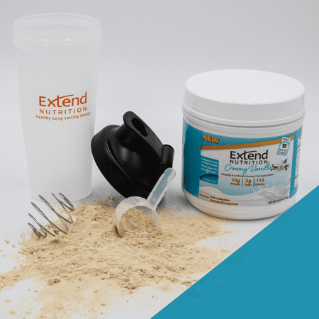 Extend Nutrition Vanilla Protein Shake Mix for Diabetes & Prediabetes, 15 Svgs