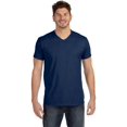 thumbnail image 2 of Hanes Men's and Big Men's Nano-T Short Sleeve V-Neck, Up To Size 3XL, 2 of 5