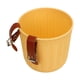 thumbnail image 5 of Cesta de bicicleta para manillar delantero, multiusos, de mimbre, redonda, de gran capacidad, color amarillo, 5 of 14