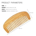 thumbnail image 2 of Desertasis Styling Tools Appliances Wide Fine Tooth Bamboos Comb Natural Bamboos Detangler For Wet Or Dry Hair Preventes Tangless Static Styling Detangling Tool For Straight Curly Wavy Thick Hair, 2 of 7