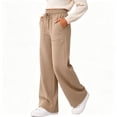 thumbnail image 6 of Njagoc3 Wide Leg Pants for Women Yoga Sweatpants Lounge High Waisted Drawstring Casual Loose Baggy Pants, 6 of 6
