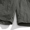 thumbnail image 3 of Diufon Men's Athletic Shorts Cotton Linen Drawstring Waisted Outdoor Sport Shorts Spring Summer Shorts with Pockets, 3 of 6