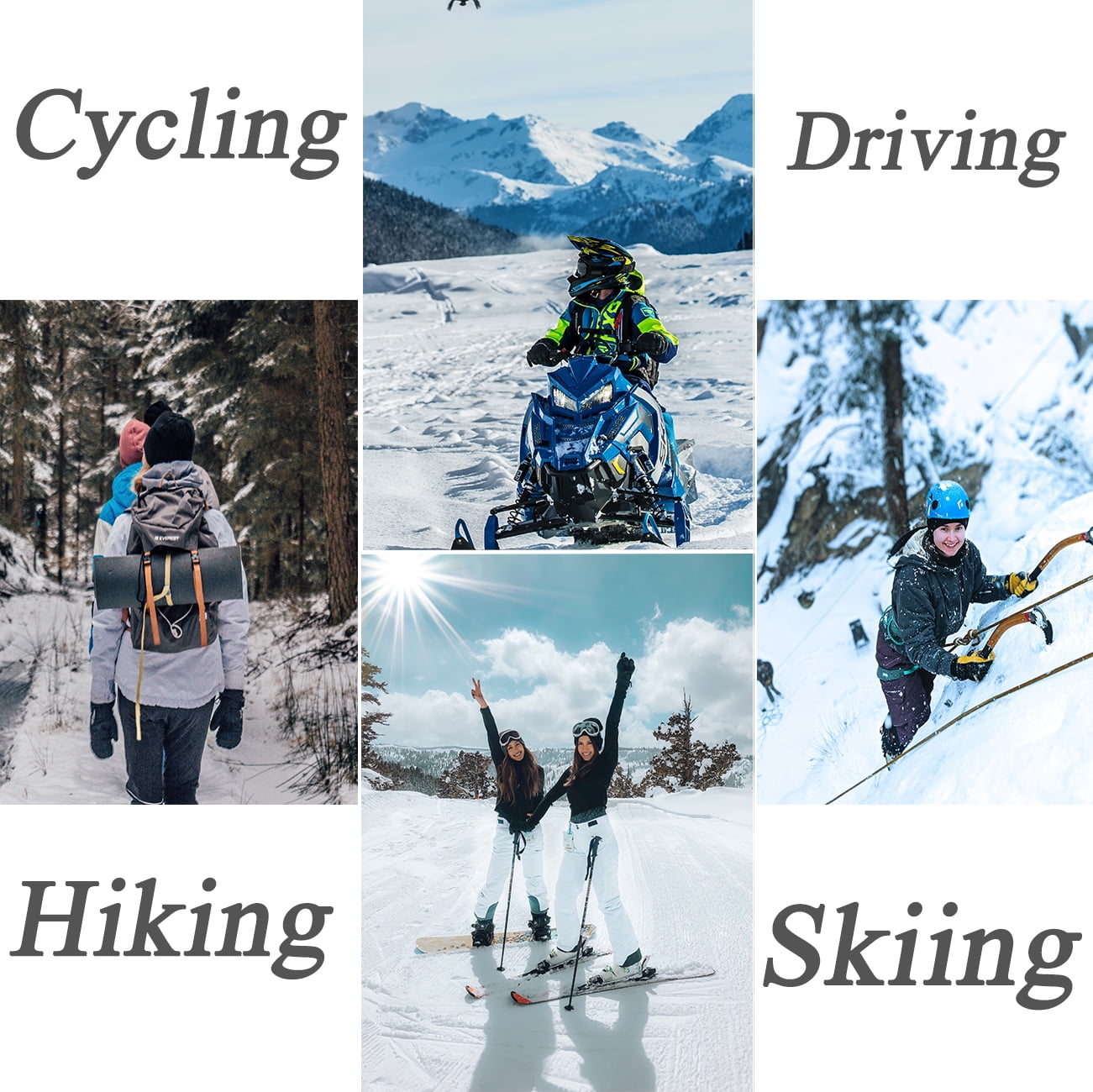 YOMEGO Warm Touchscreen Ski Gloves Winter Work Snow Gloves with 3M Insulated Cotton for Men and Women,Good for Skiing Snowboarding Driving Riding