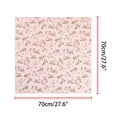 thumbnail image 3 of Bufandas de gasa para mujer - 27.6 X27.6 - Pañuelo cuadrado con estampado floral Pañuelo para el cuello Pañuelo para el cuello Rosa claro 70x70cm/27.6x27.6 inches(LxW), 3 of 5