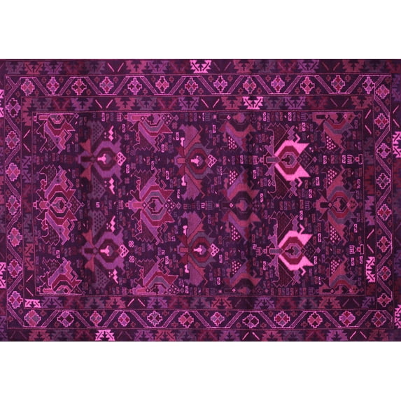 Ahgly Company Indoor Rectangle Persian Pink Traditional Area Rugs, 2' x 3'