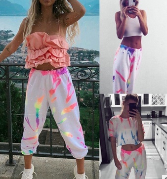 womens tie dye joggers