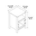 thumbnail image 2 of HOMETRENDS End Table, Rustic Oak, 2 of 3