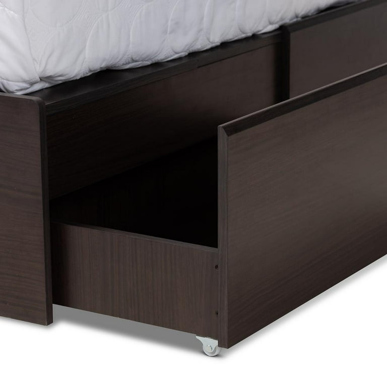 Baxton Studio Blaine Modern and Contemporary Dark Brown Finished Wood Queen Size 6-Drawer Platform Storage Bed Baxton Studio Blaine Modern and Contemporary Dark Brown Finished Wood Queen Size 6-Drawer Platform Storage Bed